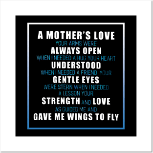 A mother's love always open her heart Posters and Art